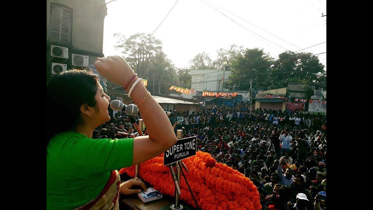 Locket Chatterjee Speech in BJP Rally