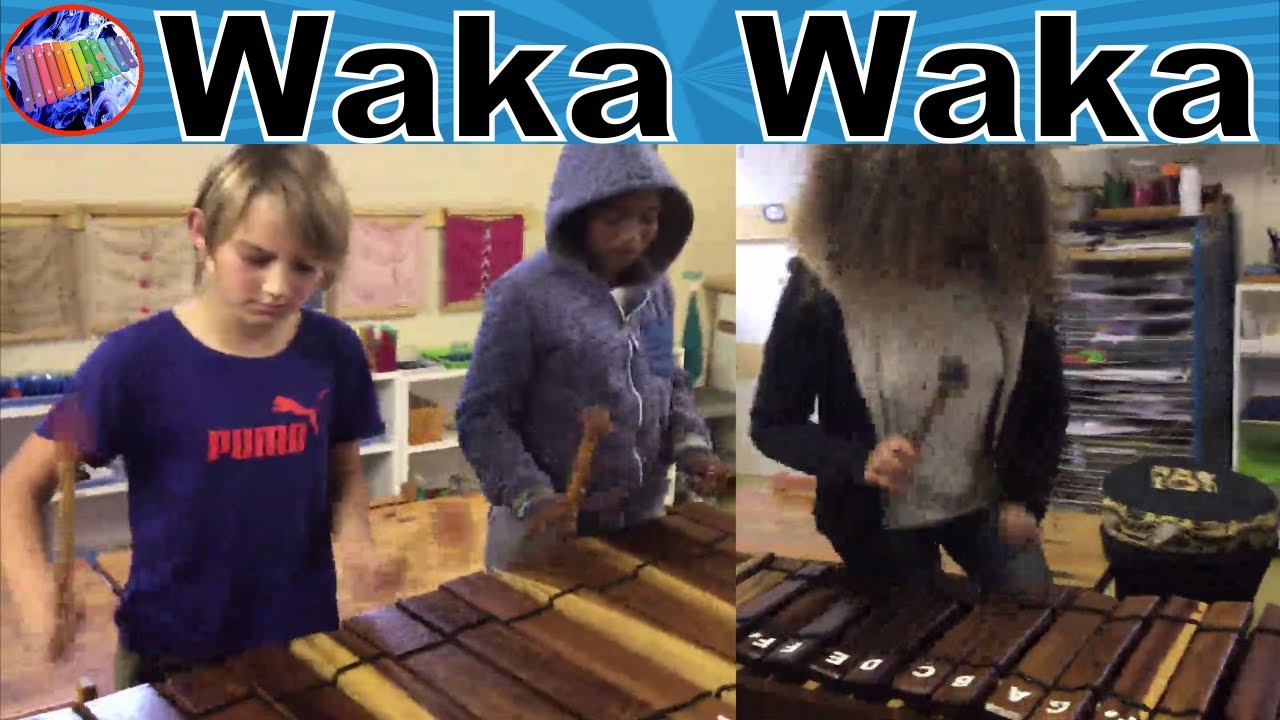 Montesorri HB Marimba band Jamming out Waka Waka