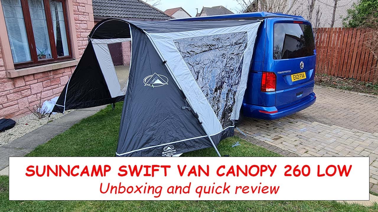 Обзор тента Sunncamp Swift Van Canopy 260 Low для моего кемпервана VW T6.1