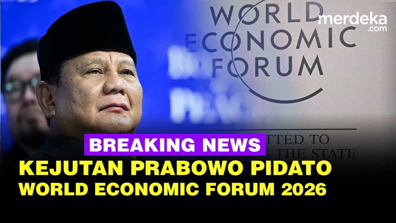 🔴 LIVE - Prabowo Menggebrak World Economic Forum 2026, Pidato Soal 