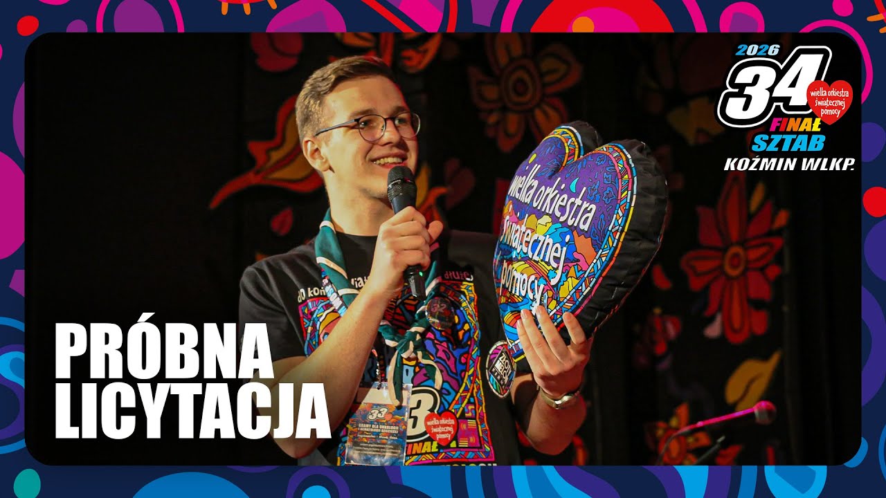 Próbna licytacja WOŚP w Koźminie Wlkp. 