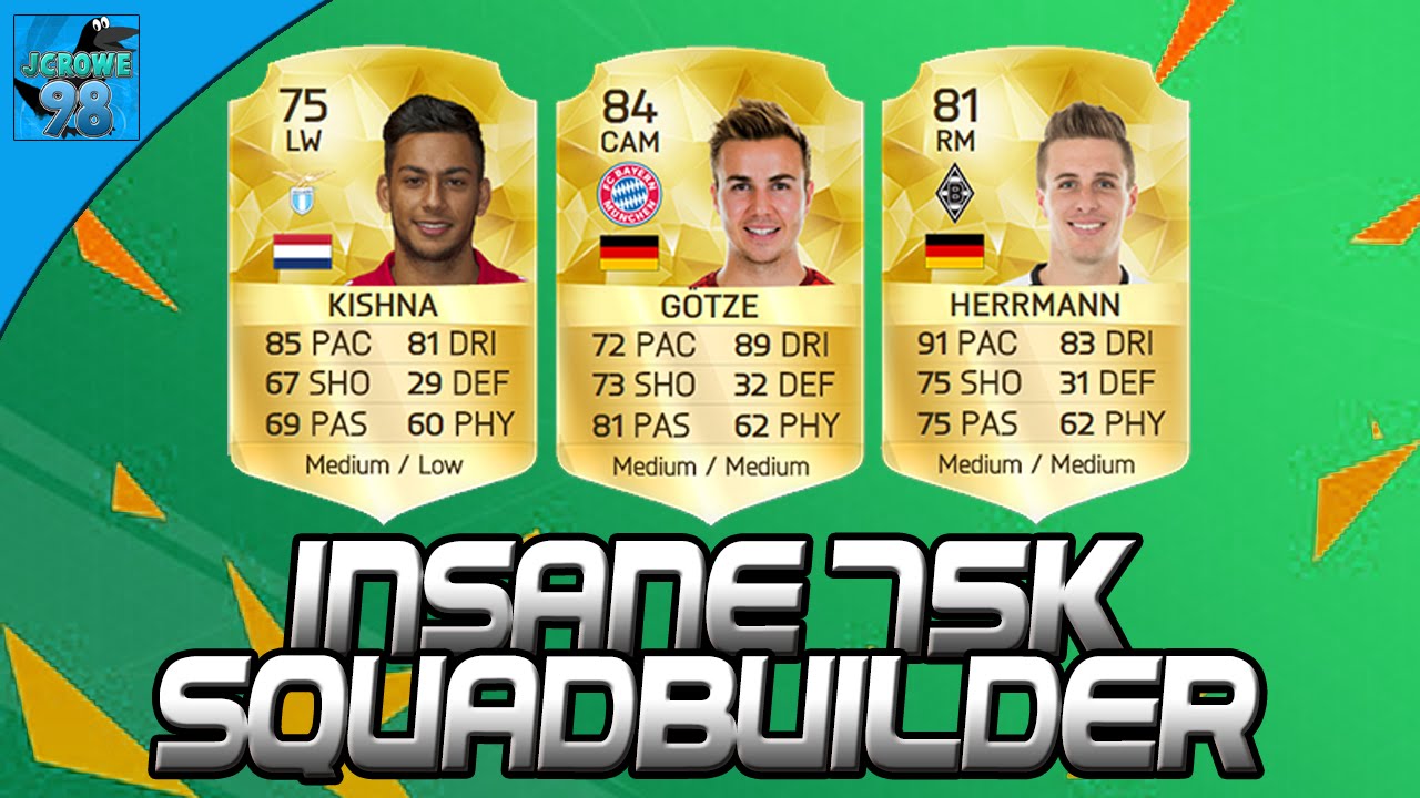 FIFA 16 - Overpowered 75k Sweat Hybrid Squadbuilder! w/ G&ouml;tze, Kishna & Herrmann