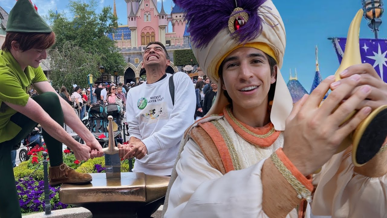 Peter Pan Helped Me PULL THE SWORD In The Stone At Disneyland | Last Time On Splash Mountain