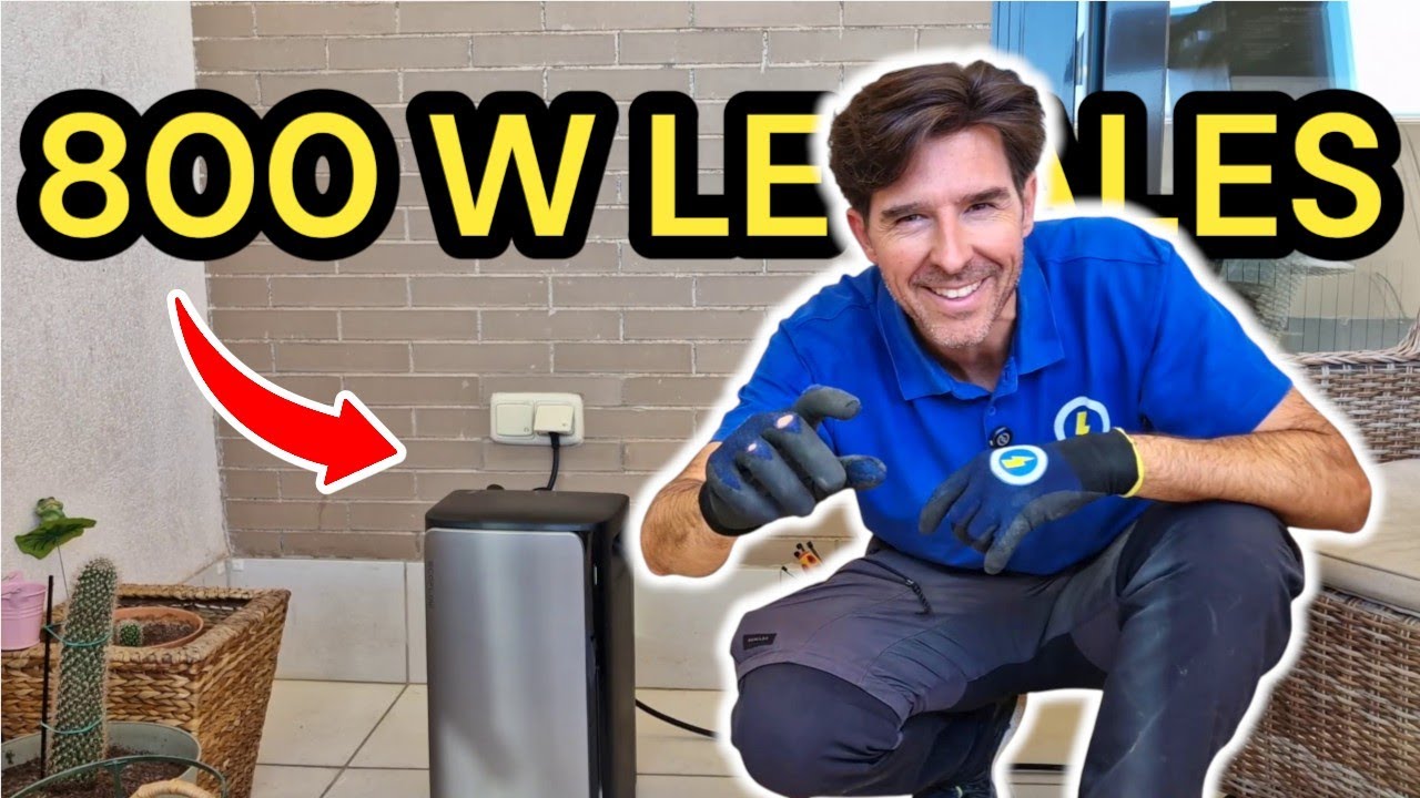 Instalo ECOFLOW en mi balcón: 800 W legales y BATERÍA casi 2 kWh para tener mi propia LUZ de NOCHE