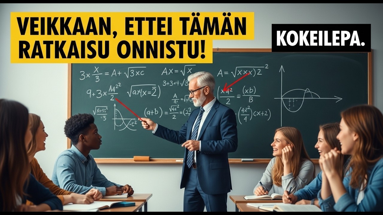 Professori pilkkaa opiskelijaa mahdottomalla yhtälöllä – katuu nopeasti