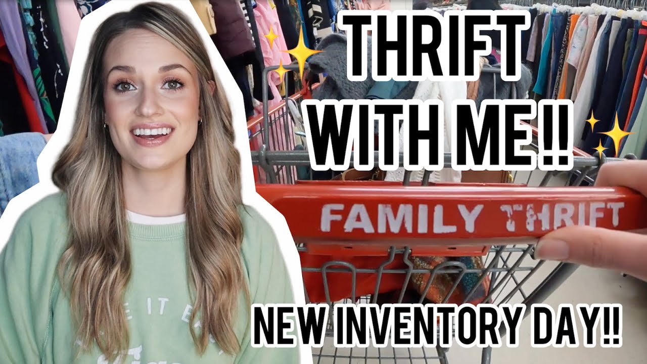 Thrift With Me at 7AM on New Inventory Day for Items to Resell on Poshmark for a GREAT Profit!! $$