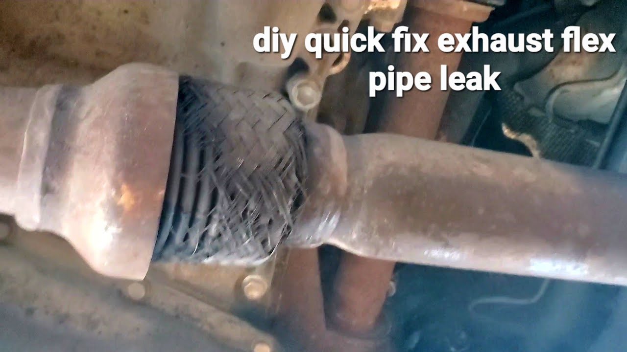 How To Fix Exhaust Flex Pipe Leak Without Weld, DIY Easy Repair