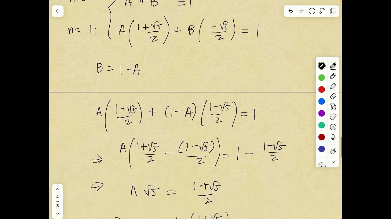 Formula for the Fibonacci Numbers
