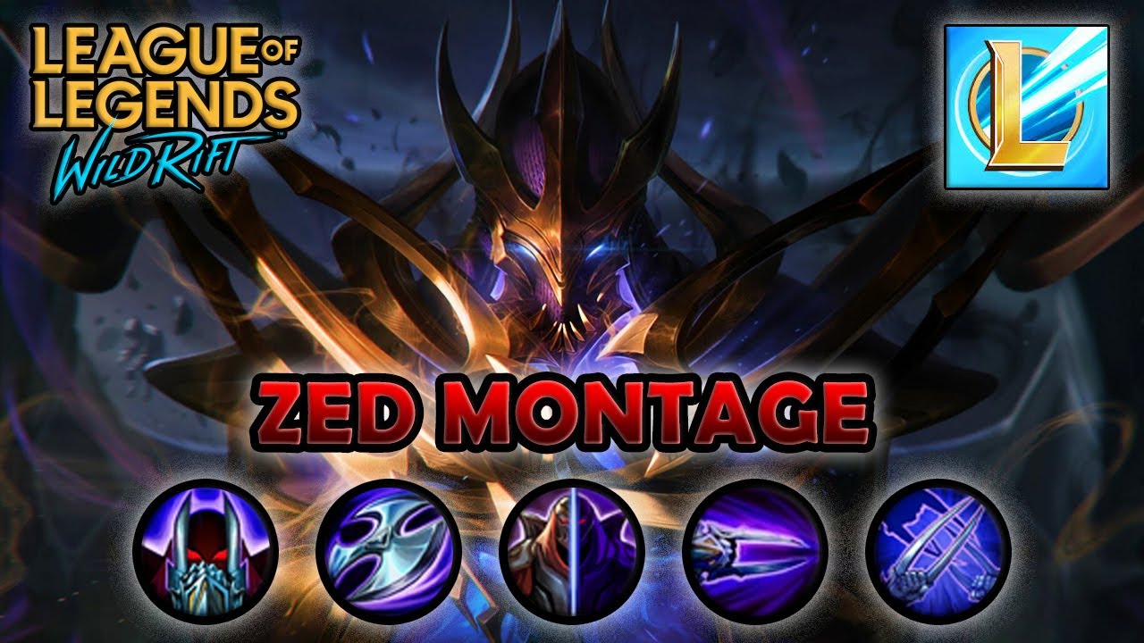 WILD RIFT Alpha Test: ZED Montage | Best Gameplays  Wild Rift Montages | Eryx Gaming