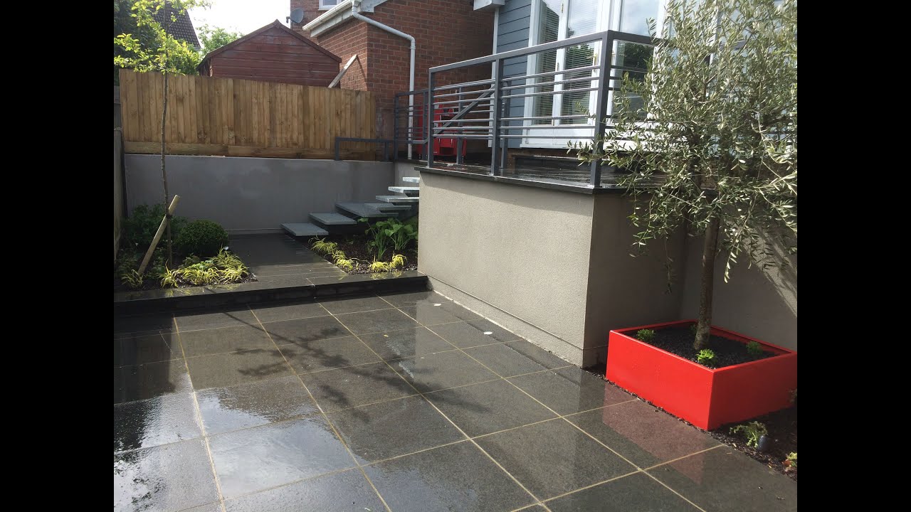 Time Lapse Landscaping. Back Garden in Colchester Essex