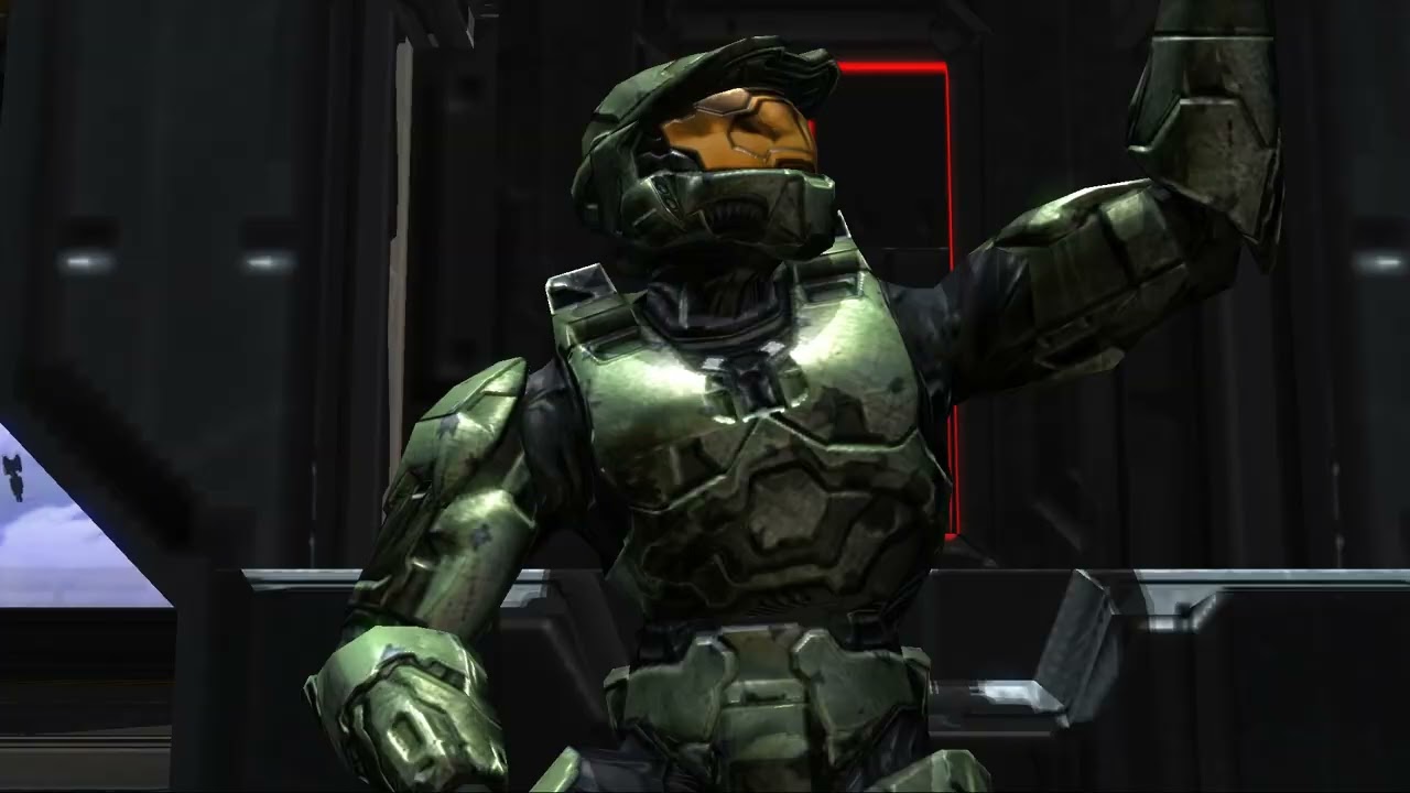 Halo 2 Cutscene Giving The Covenant Back Their Bomb (Original Graphics)