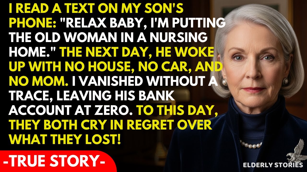 Read On Son’s Phone Putting The Old Lady In A Home!… So I Took The House Away!