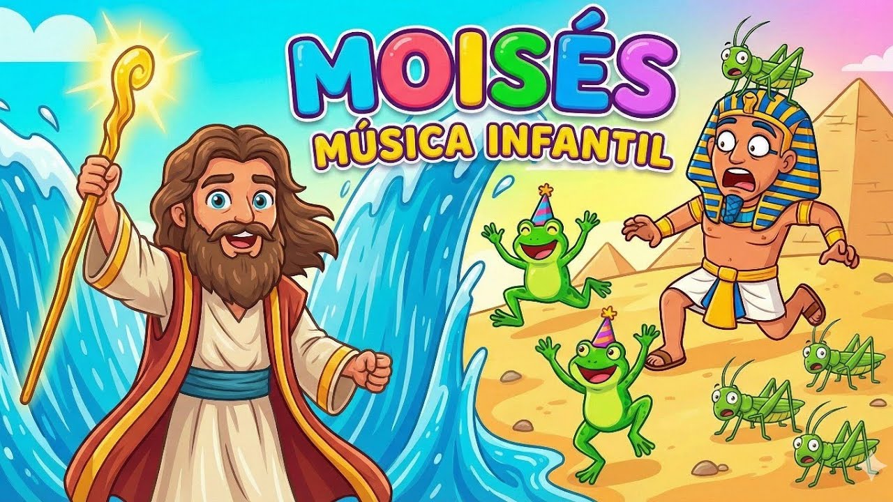 Moisés Para Crianças | Música Infantil Bíblica Animada 🎶 | Biblinhos Kids