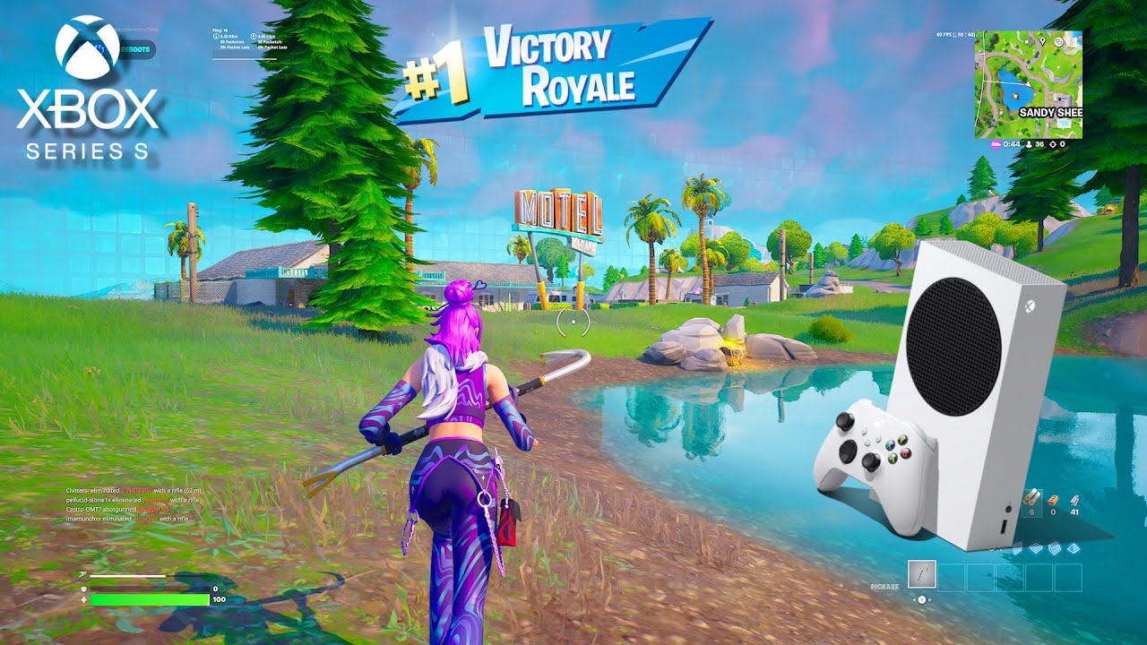 Xbox Series S Fortnite Controller Reload Gameplay (4K 120FPS)