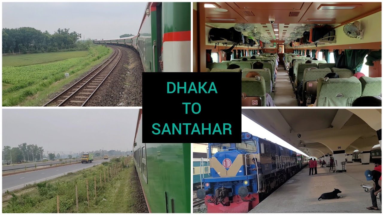 🇧🇩 Chinese Coach Nilsagar Express || Dhaka to Santahar Travel Video || Bangladesh Railway