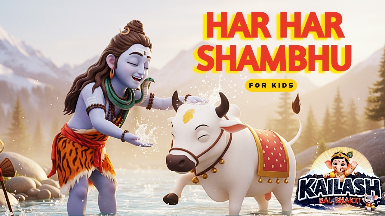 New Har Har Shambhu Song for Kids | Shambhu Shambhu Shiv Bhajan | Devotional Song | Cute Shiv Bhajan