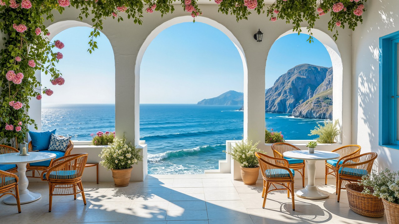 Mediterranean Hideaway Bossa Nova 🌿 Soft Jazz for Peaceful Moments