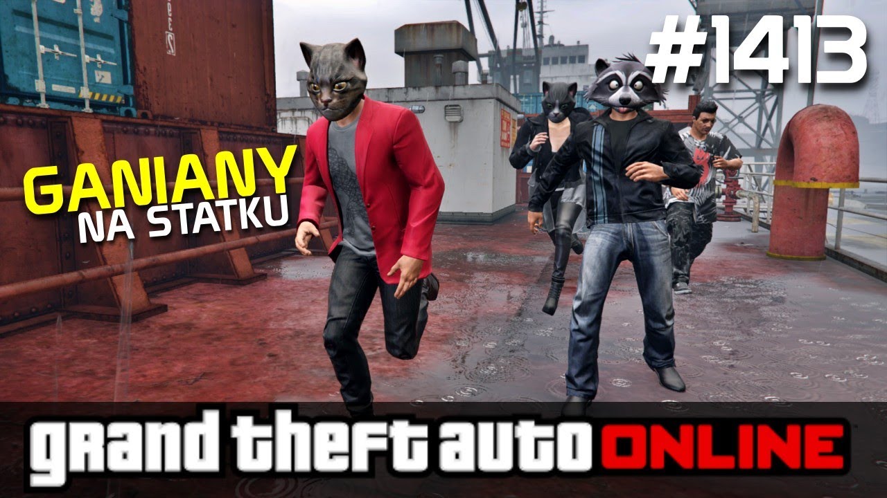 GTA 5 PC Online Po Polsku [#1413] BEREK na STATKU i w DOKACH /z Bertbert & Skie & Yoshella