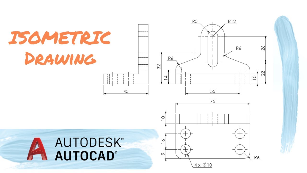 ISOMETRIC Drawing | AutoCAD Tutorial Exercise | Ex. 1 | Clamp Block