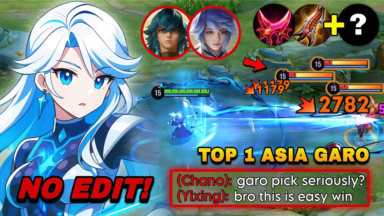 NO EDIT! TOP 1 GARO CAN WIN AGAINST META HEROES CHANO & YIXING IN RANK! | GARO BEST BUILD & ARCANA