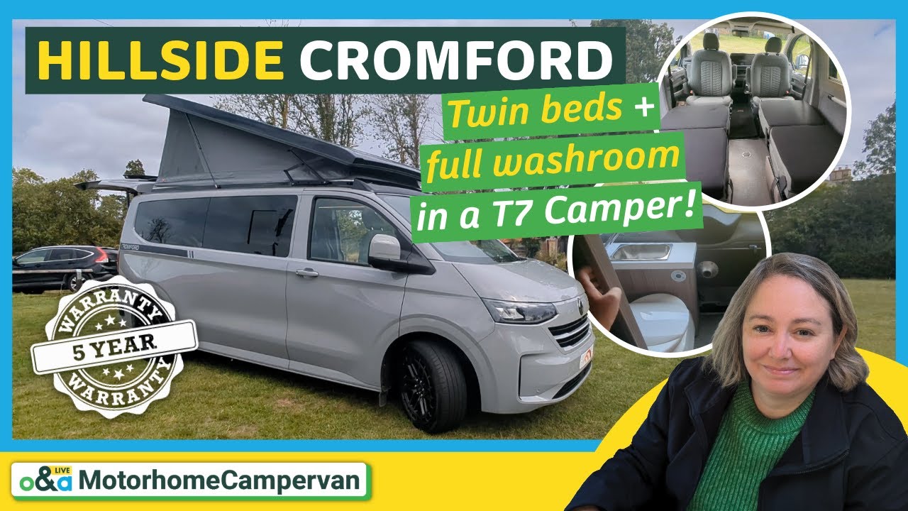 ПЕРВЫЙ ВЗГЛЯД! Кемпер VW с туалетом сзади — добро пожаловать в новый Hillside Cromford!