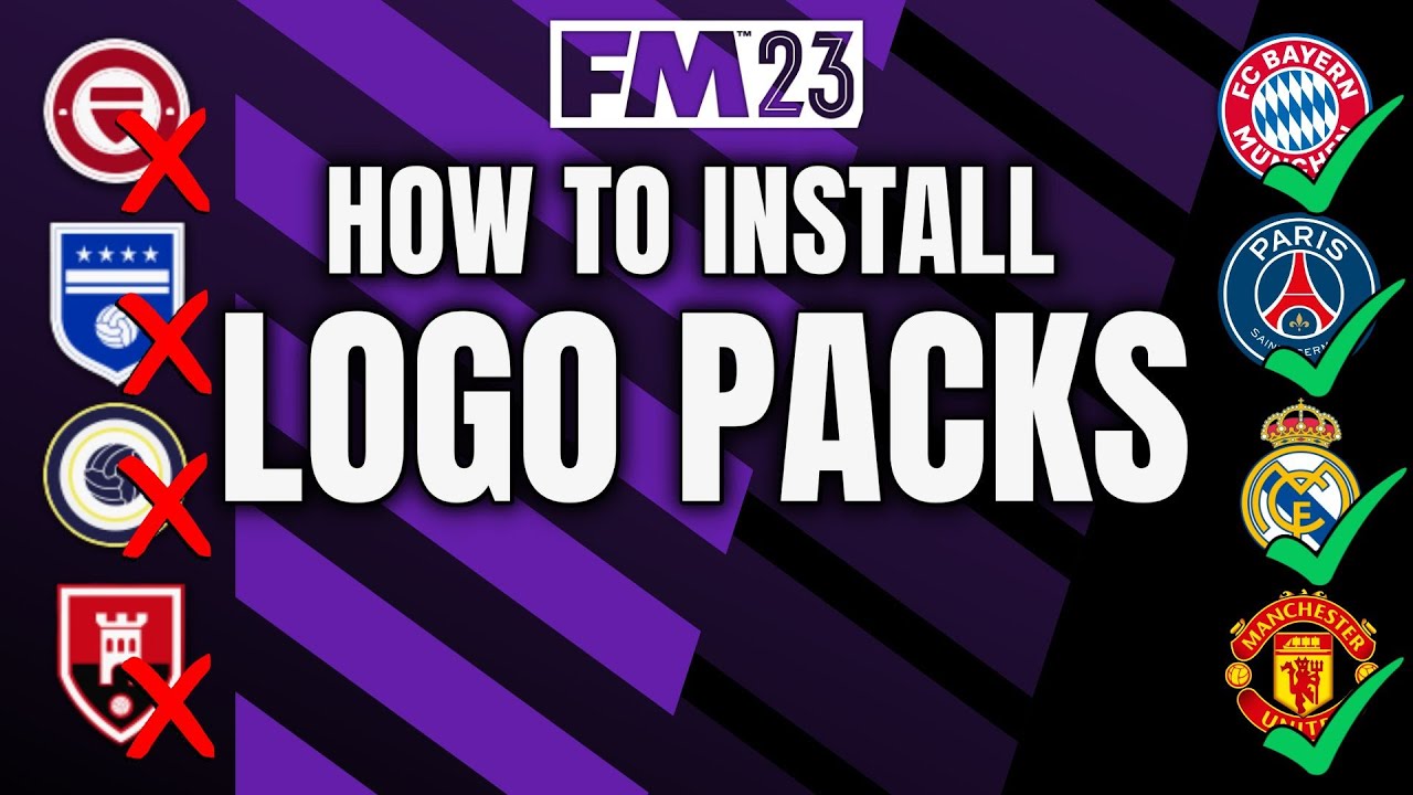 How To Get Real Club Badges In FM23 | Logo Pack Installation Guide Football Manager 2023