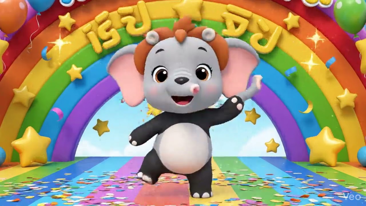 🎵 Dancing Animals Song | Cute Cartoon for Kids 🐻🦁🐘