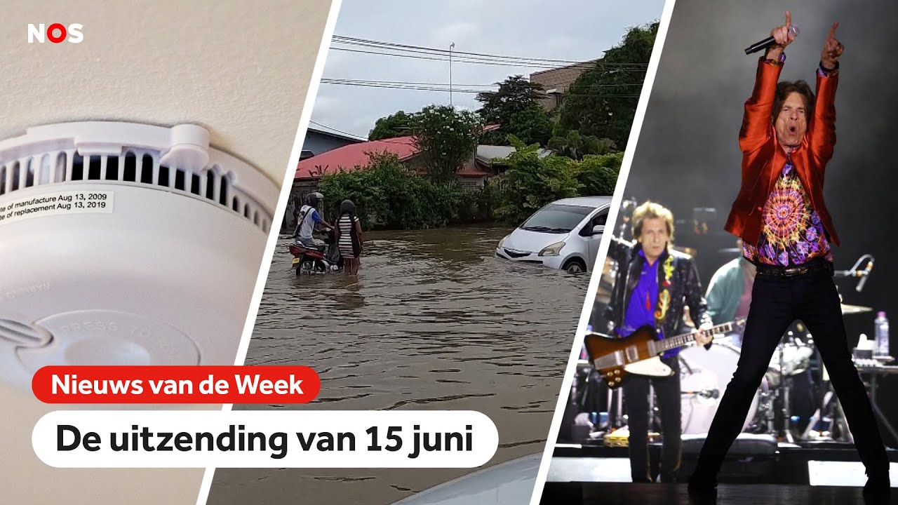 Rookmelders worden verplicht, overstromingen in Suriname en concert Rolling Stones afgelast.