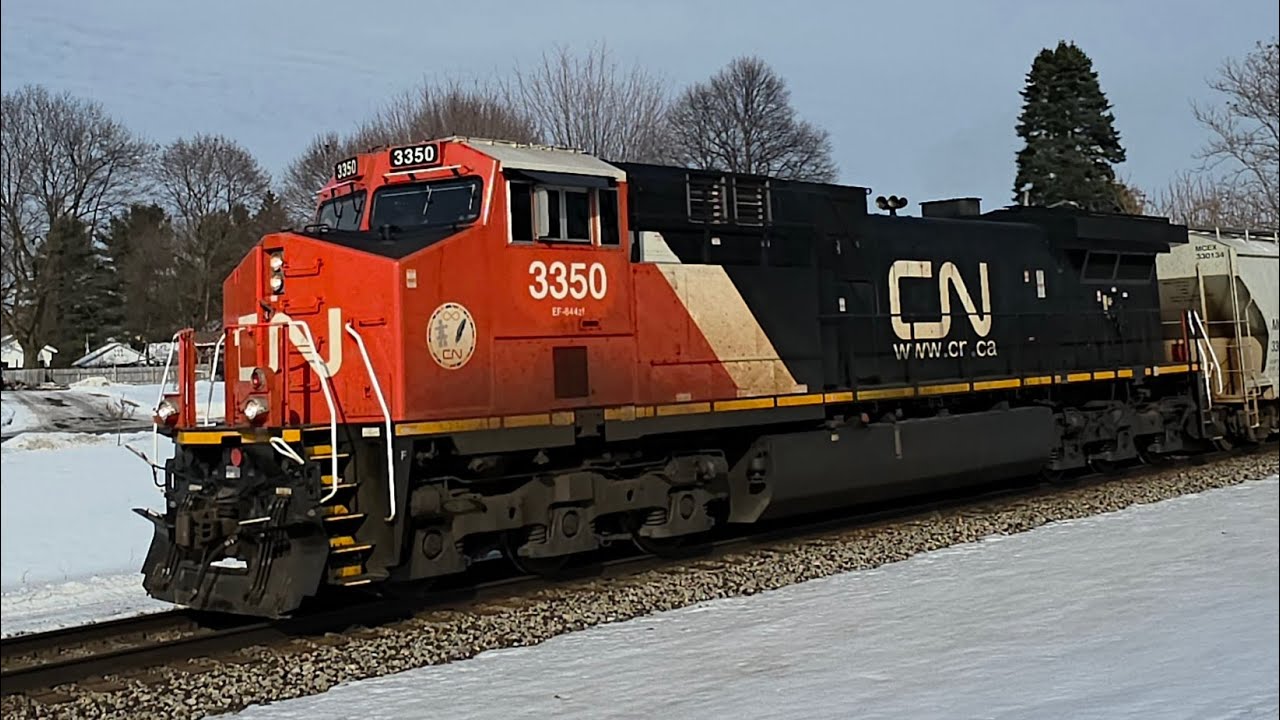 Canadian national westbound E251 3350 Bancroft Michigan February 10 2026 