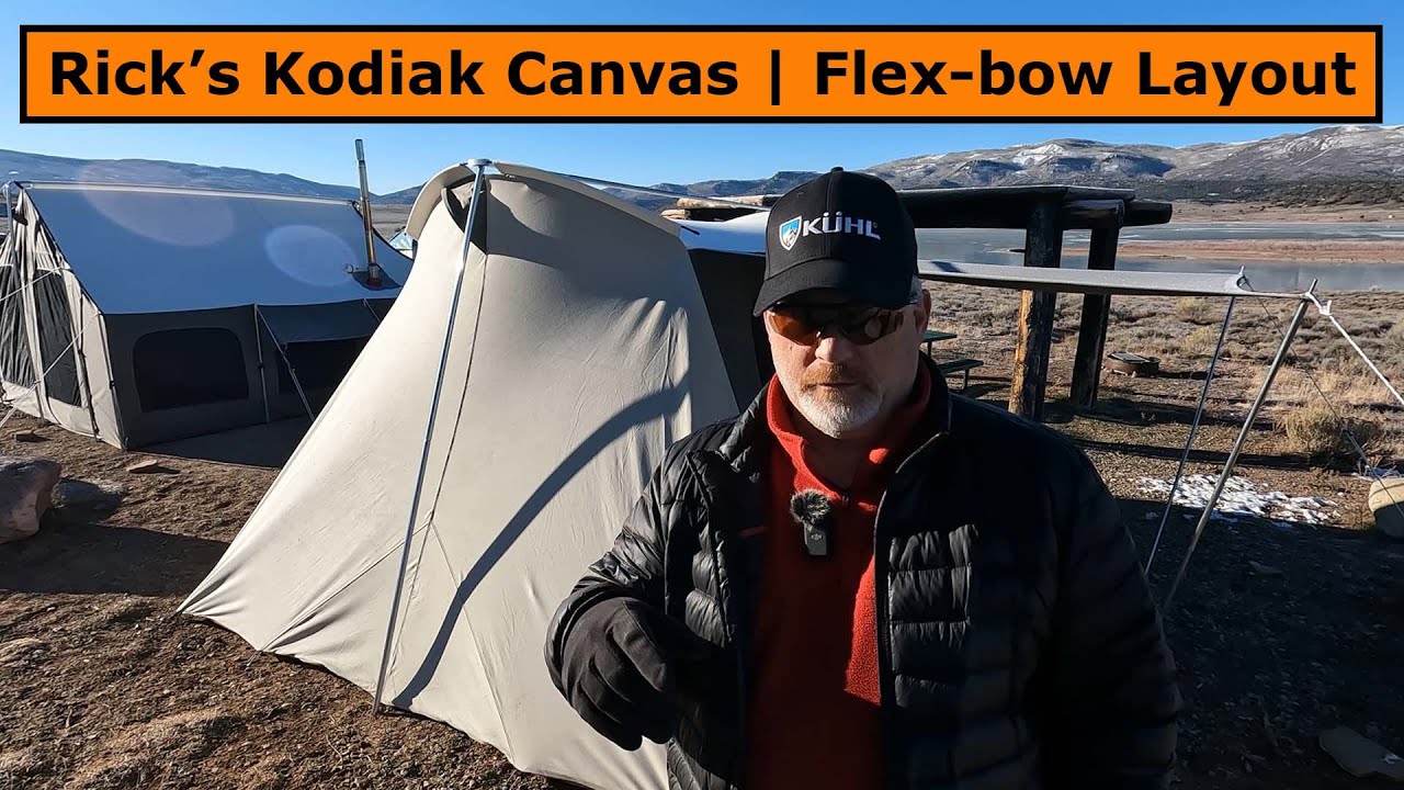 Схема расположения луков Rick's Kodiak Canvas 10' x 14' Flex-bow