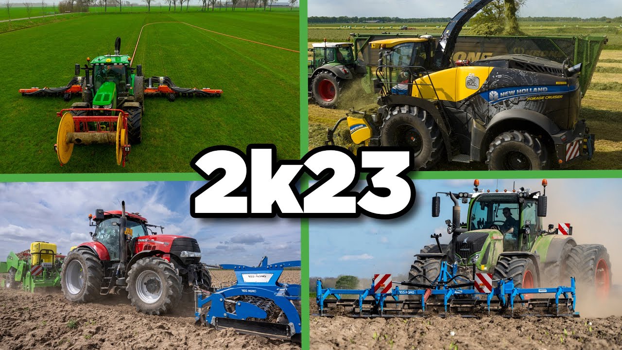 Dutch farming compilation 2023 | Planting, drilling, fertilising, chopping & more