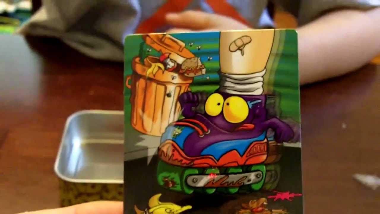 Trash Pack Collection 1 Trading Cards Dice Game with Collector's Tin Unboxing