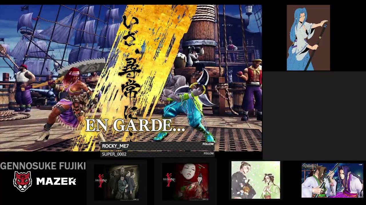 SamSho PS4 PRO Basara casual games vs New players