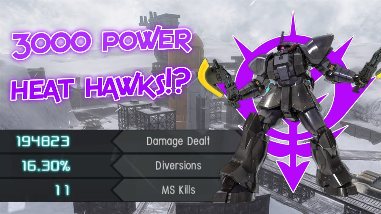 GBO2 Act Zaku Commander Type: 3000 power heat hawks!?