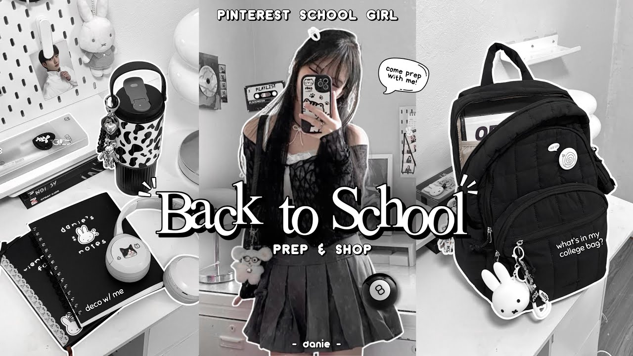 Back to School PREP 2025 📓🎧 Pinterest School Girl: Haul, Shop & Deco + What’s in My School Bag