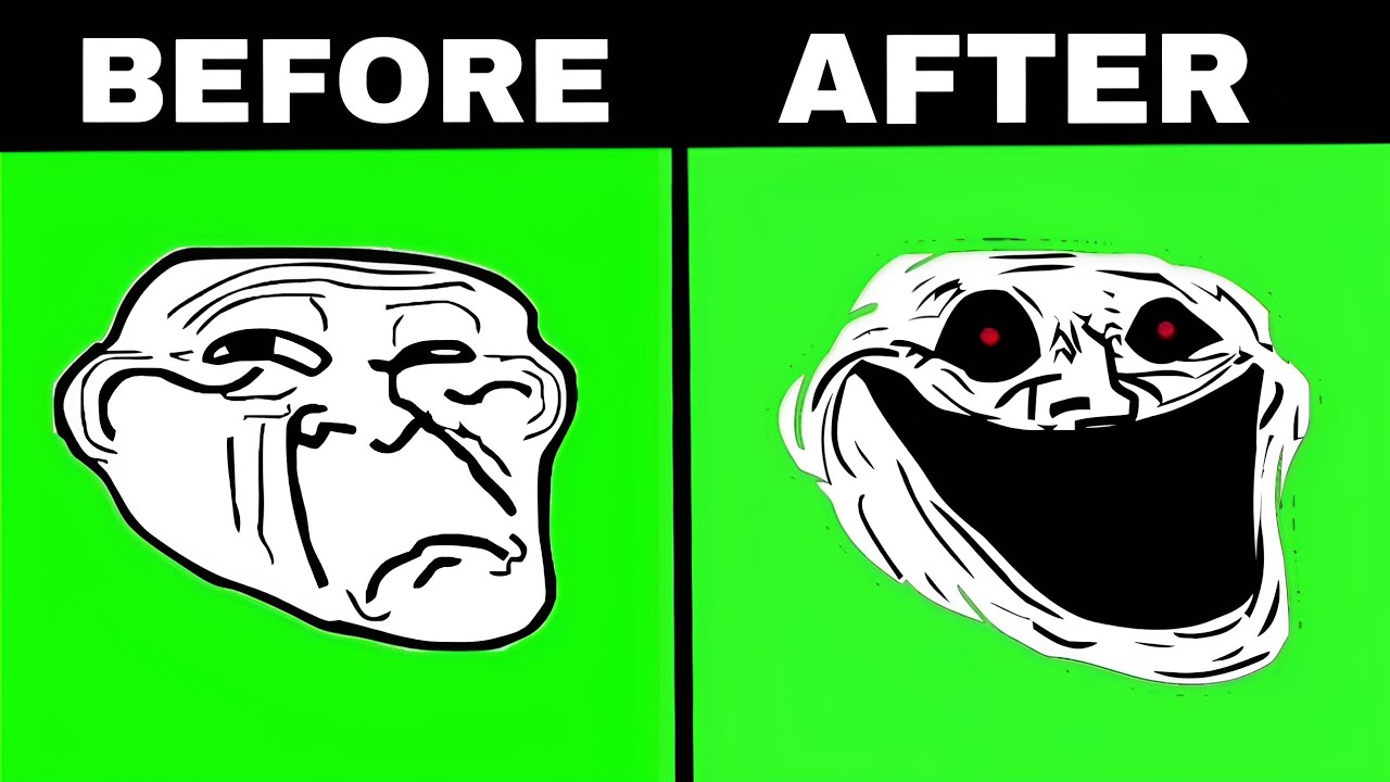 Green Screen Troll Face | Green Screen Sad Troll Face | Green Screen Evil Troll Face | Navi TV