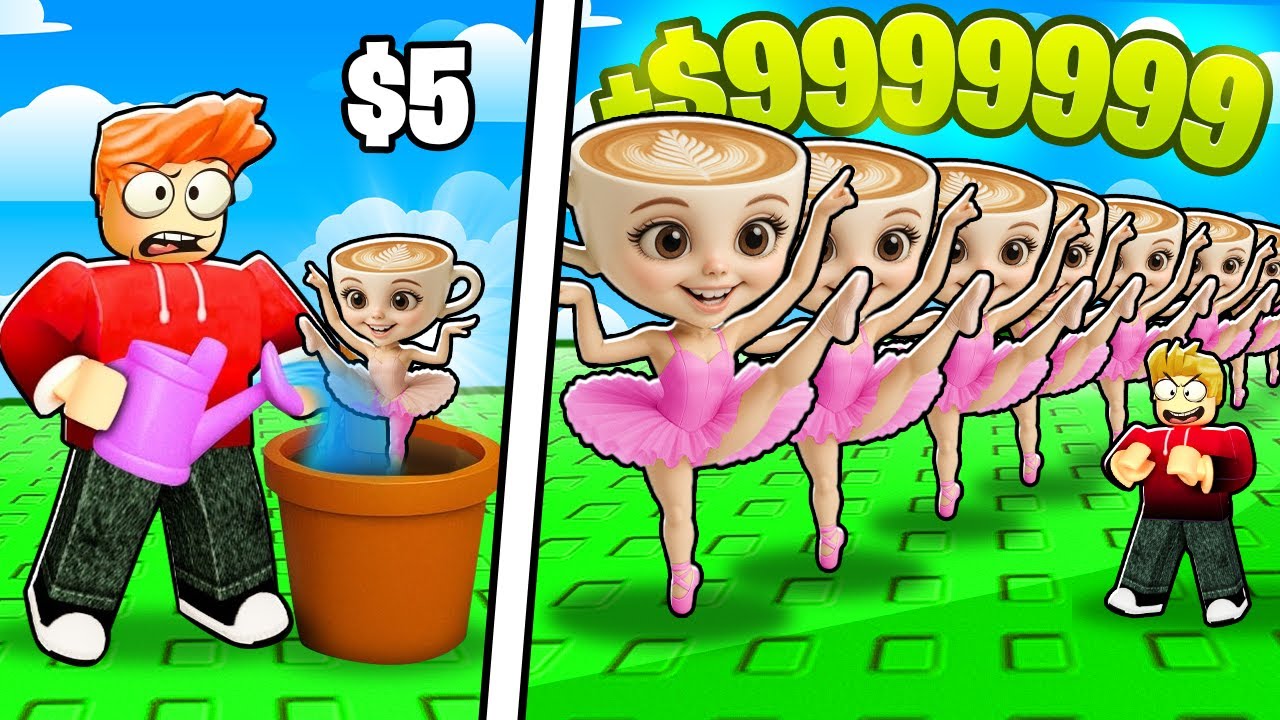 ROBLOX CHOP AND FROSTY GROW BALLERINA CAPPACINO IN GROW BRAINROT