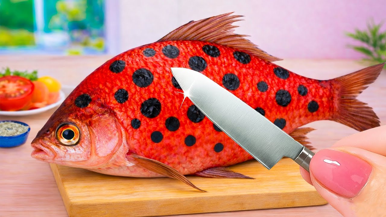 Лучшие рецепты приготовления вкуснейшей рыбы 🦈 Миниатюрная жареная рыба с картофелем фри 🐠 Мини-в...