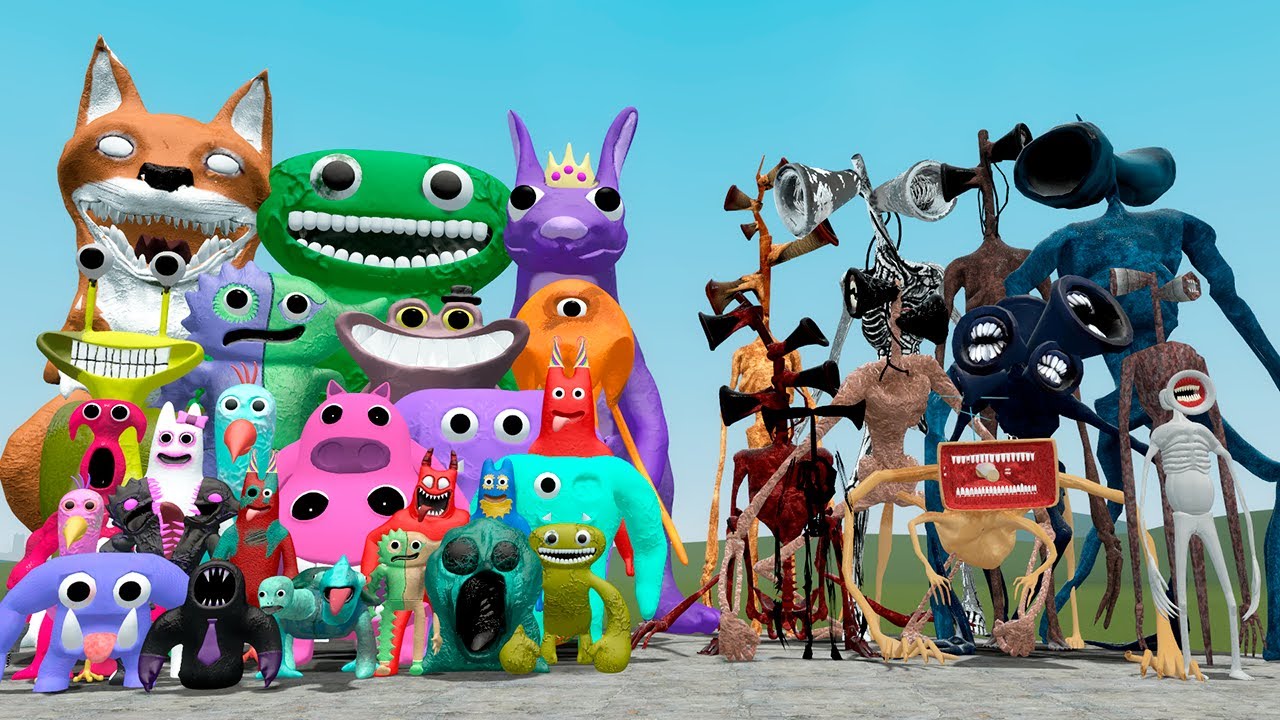 NEW GARTEN OF BANBAN 8 VS SIREN HEADS in Garry's Mod!