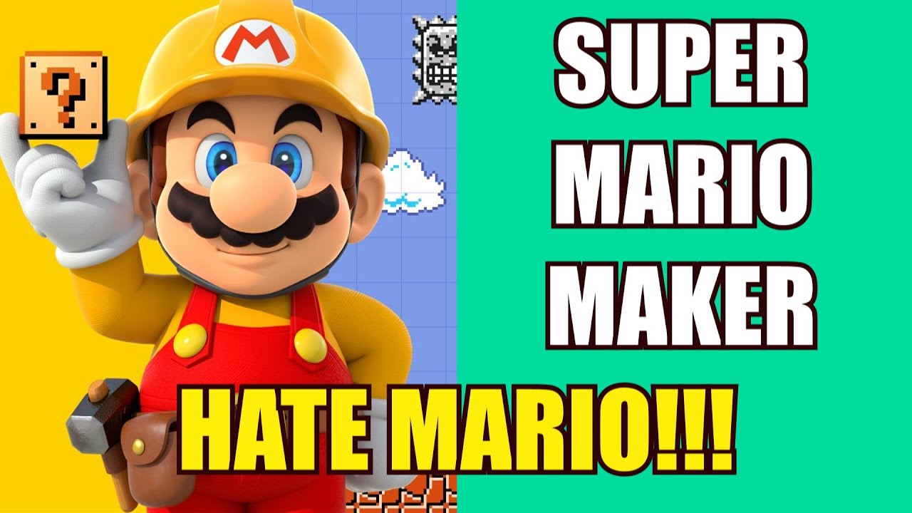 SUPER MARIO MAKER GAMEPLAY | I HATE MARIO!!! - ARCHIEzzle GAMES