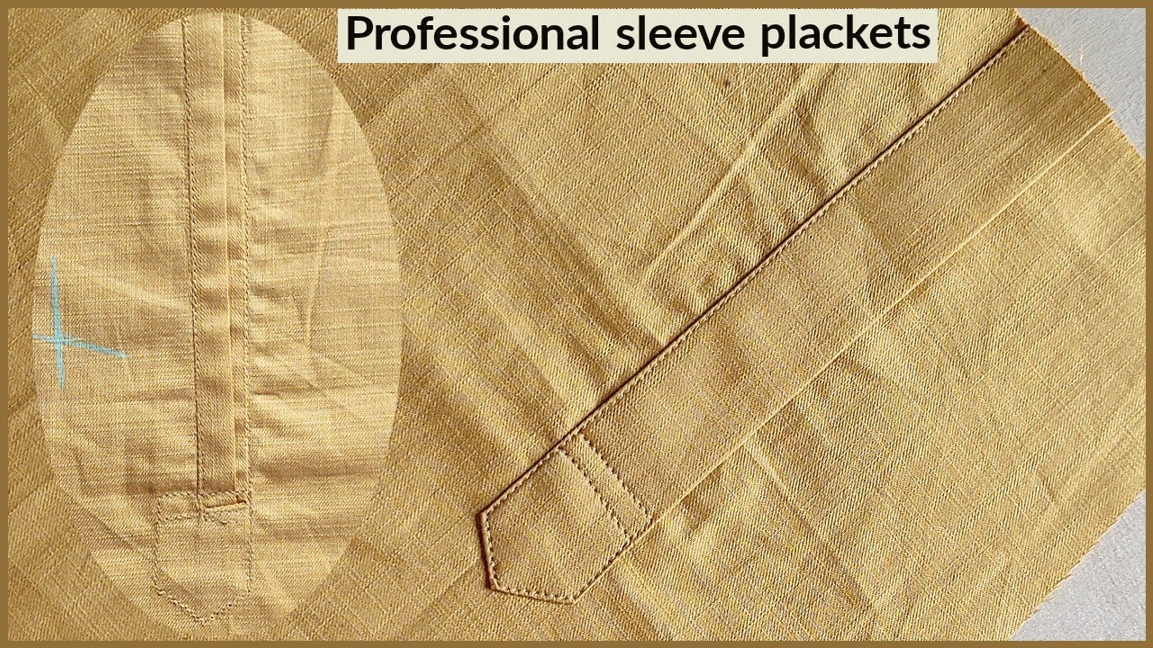 sew a professional sleeve plackets easy method || professional sleeve plackets stitching ||
