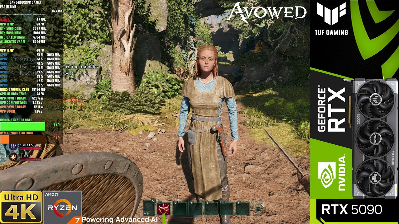 RTX 5090 - Avowed, Ray Tracing, Epic Settings, 4K