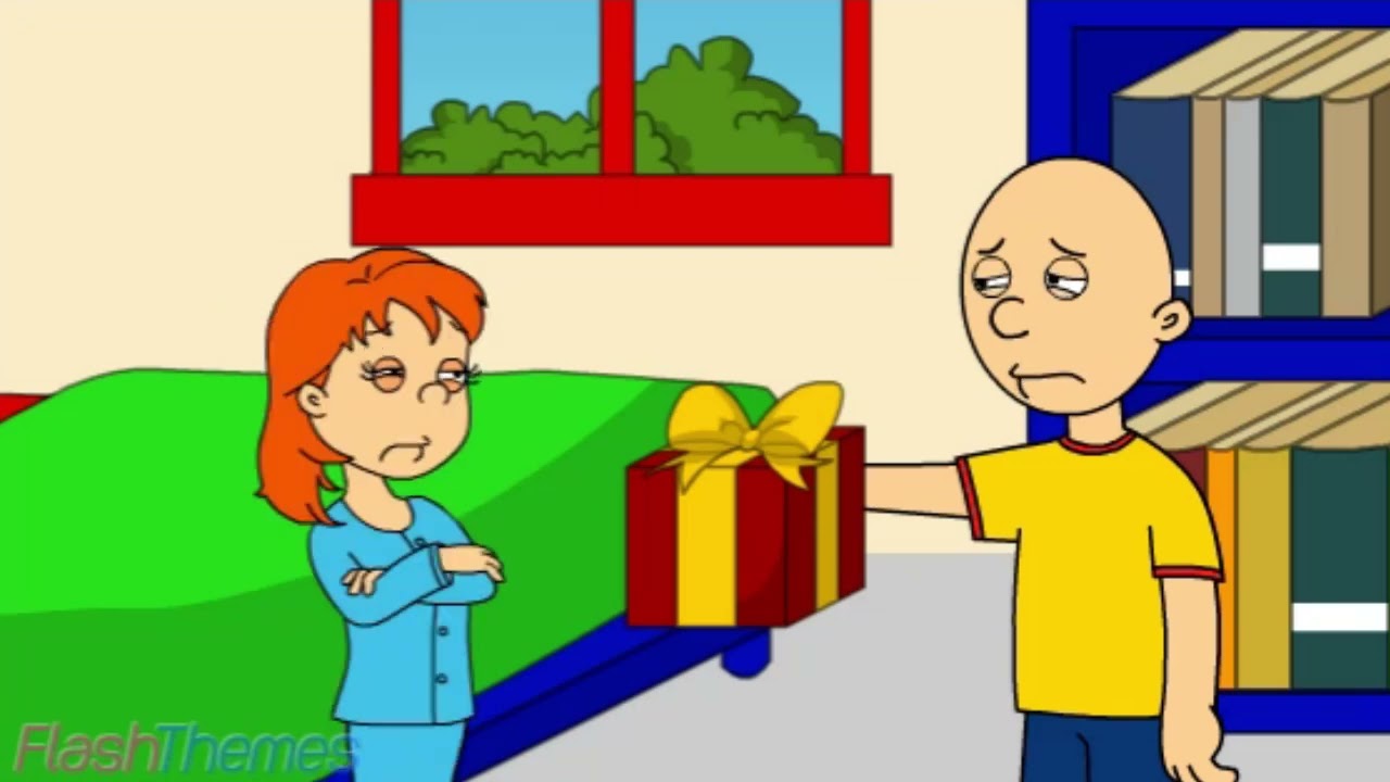 Caillou (Harry Strack Version) Apologizes With Rosie For Rips His Teddy Bear