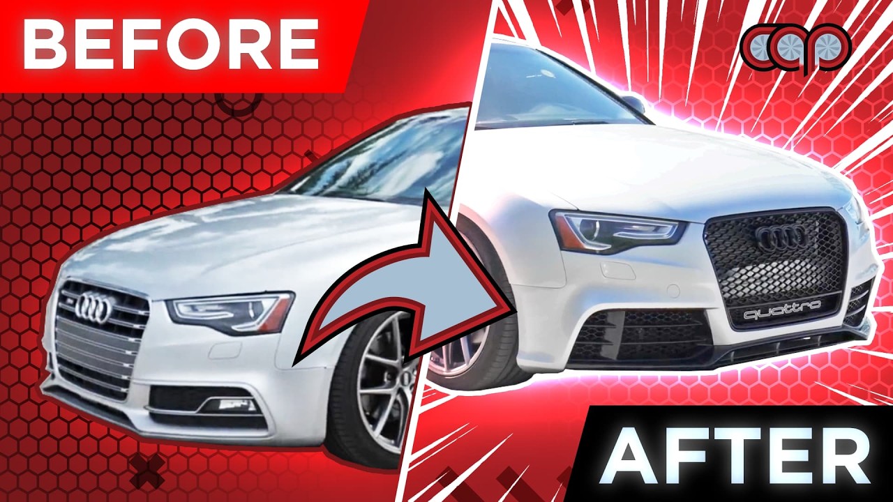Улучшенный бампер в стиле RS5 для Audi A5/S5 B8.5 | Установка своими руками