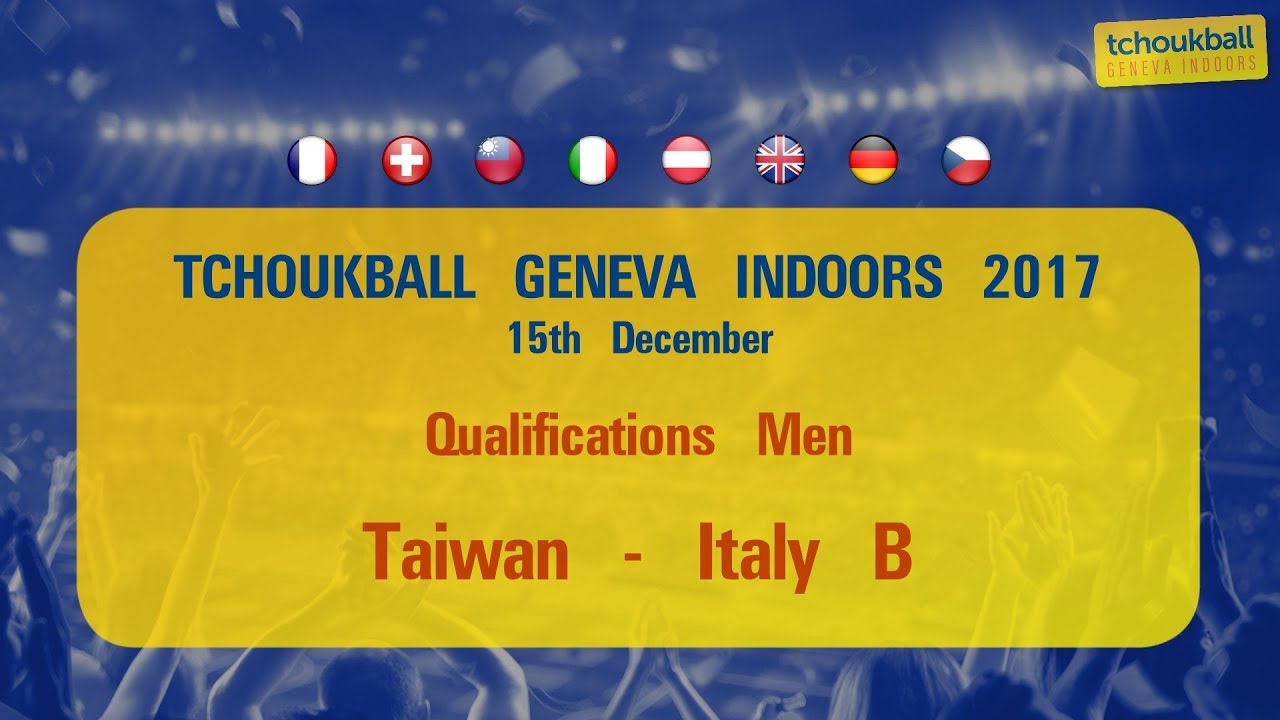 Tchoukball Geneva Indoors 2017 / Nations Cup Men : Taiwan - Italy B
