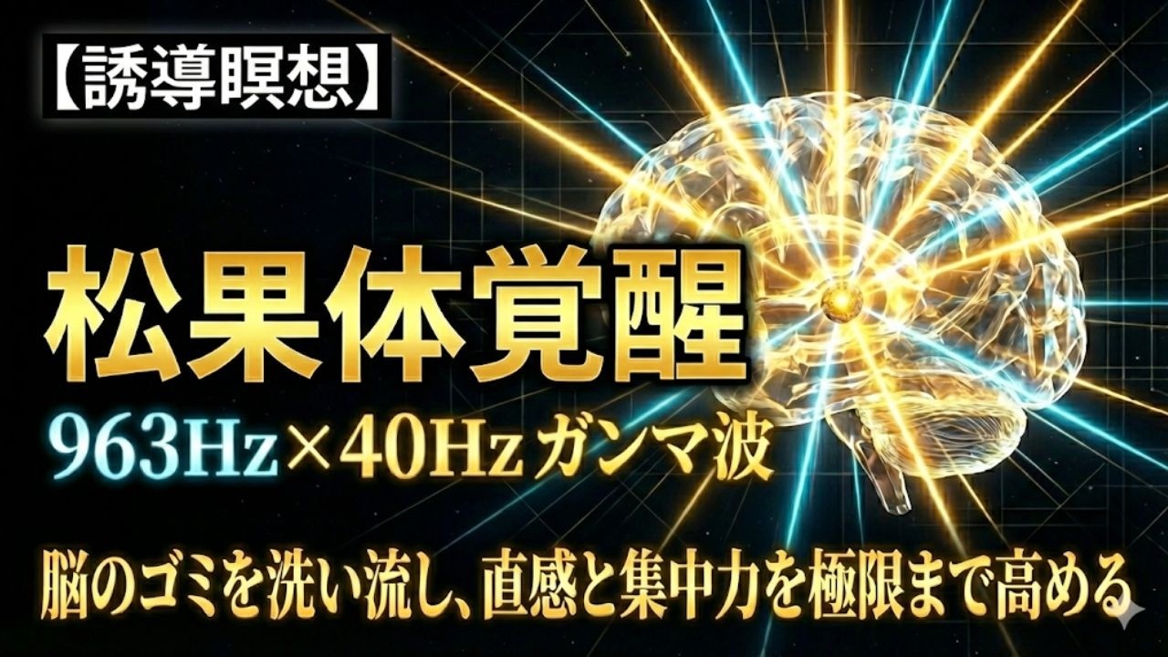 【松果体覚醒】「本当の答え」が見つかる脳へ。963Hzが導く圧倒的な直感力と判断力の向上