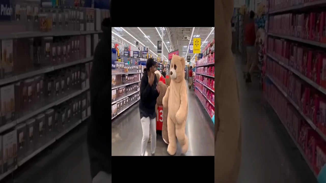 Teddy bear prank on people @dirtyandred #youtubeshorts #shortsfeed #funny #viral