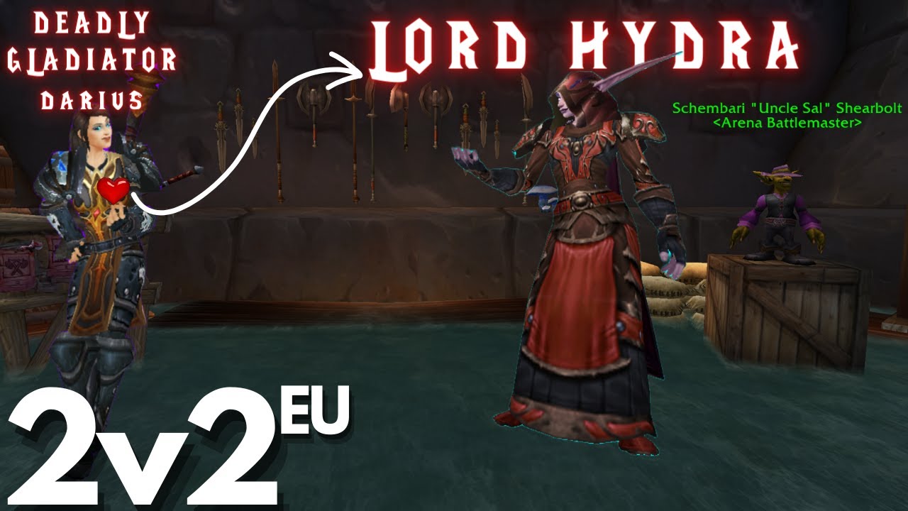 Deadly Gladiator Darius & Multi rank 1 LORD HYDRA showcase skill over gear playing alts WotLK 2v2