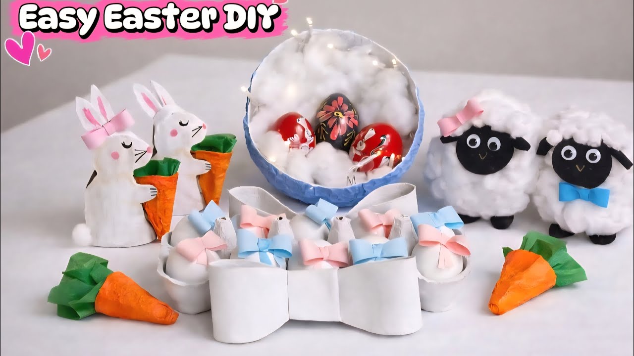 How To Make 5 Easy Easter DIY Crafts | Step by Step Tutorial
