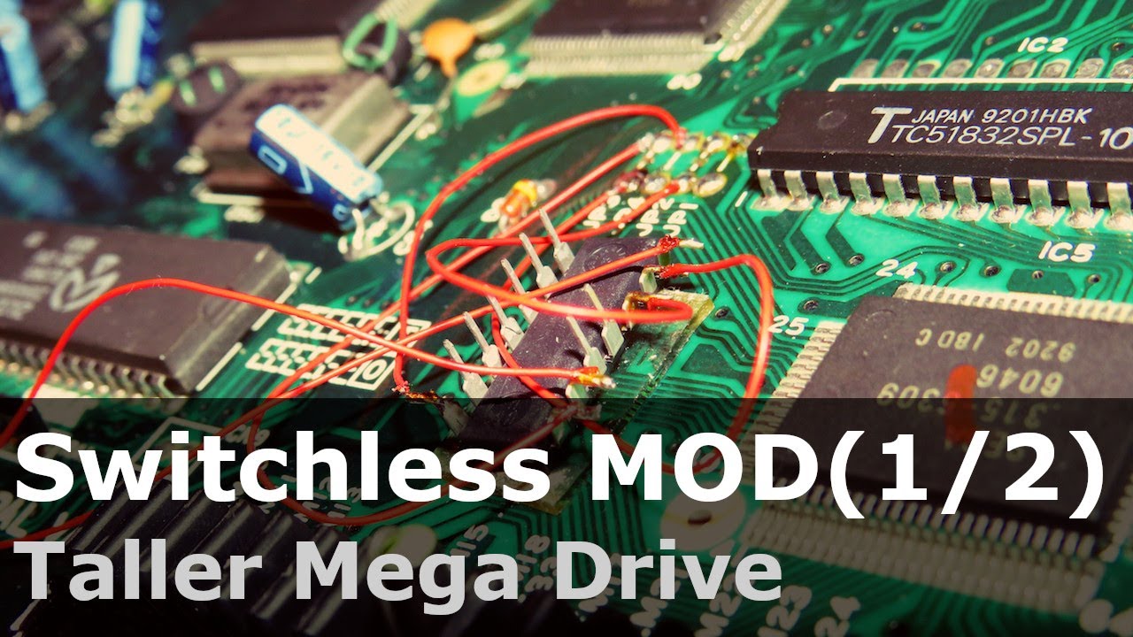 Switchless MOD en Mega Drive (Instalación, 1/2)